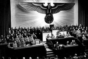 Hitler u trenutku kad proglašava rat protiv Amerike