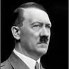 PORTRAIT ADOLF HITLER FACE Close portrait of Fuhrer Adolf Hitler by Heinrich Hoffman (personal photographer) black background, serious contemplative expression 1939