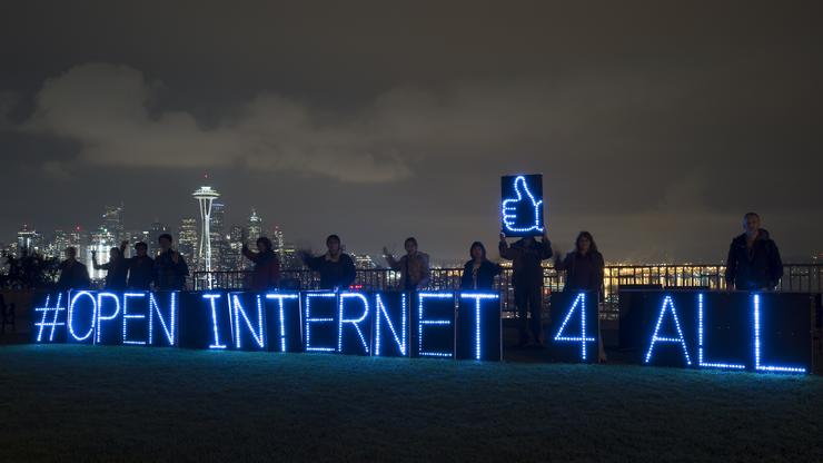 Backbone Campaign, Seattle, akcija za slobodni internet, ilustracija za dostupnost interneta