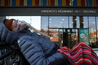 Gathering For Karine Brailly Whose Only Choice Left Is To Live Undignified Life Or Die, Toulouse, France - 14 Jan 2025